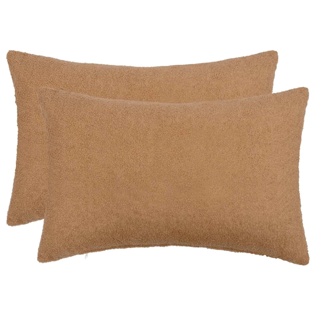 Federa 2 pcs HEERLEN Beige 50 x 70 cm Bouclé 911347