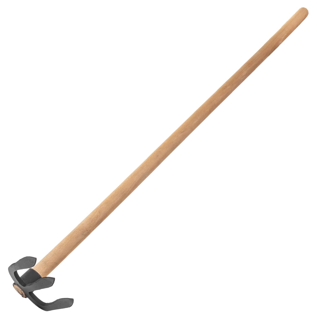 Zappa da giardino forgiata KADAX da 12 cm per diserbo con manico in acciaio di alta qualità