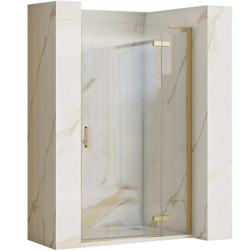 Porta Doccia Rea Hugo 100 Gold Brush + Profilo