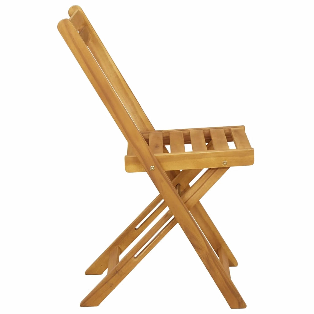 Sedie da giardino pieghevoli 6 pcs Naturale 40 x 53 x 80 cm