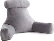 Cuscino di Memoria Spugnosa Strappato - Supporto per la Schiena per Sedersi a Letto a Leggere, Giocare, Guardare TV - Cuscino da Sedia con Braccia