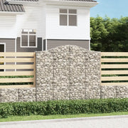 Cesti Gabbioni ad Arco 7 pz 200x30x180/200 cm Ferro Zincatocod mxl 123893