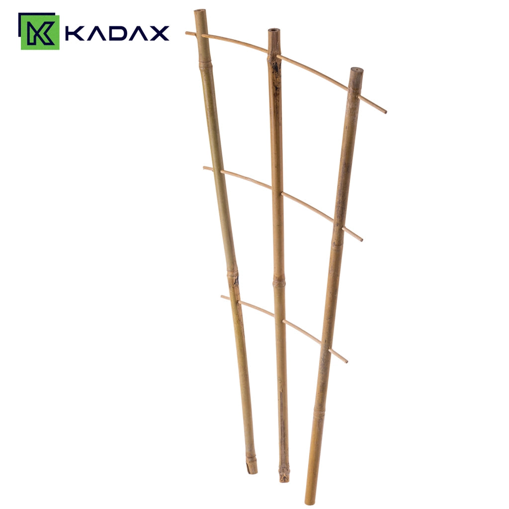 Scala di supporto per piante KADAX in bambù, 46 cm, triplo supporto per fiori