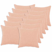 Federa 12 pcs HEERLEN Rosa 50 x 50 cm Bouclé 910917