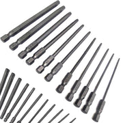 Trade Shop - Set 11 Inserti Da T6 A T40 100mm Cacciaviti Torx Per Avvitatore Esagonale 1/4" -