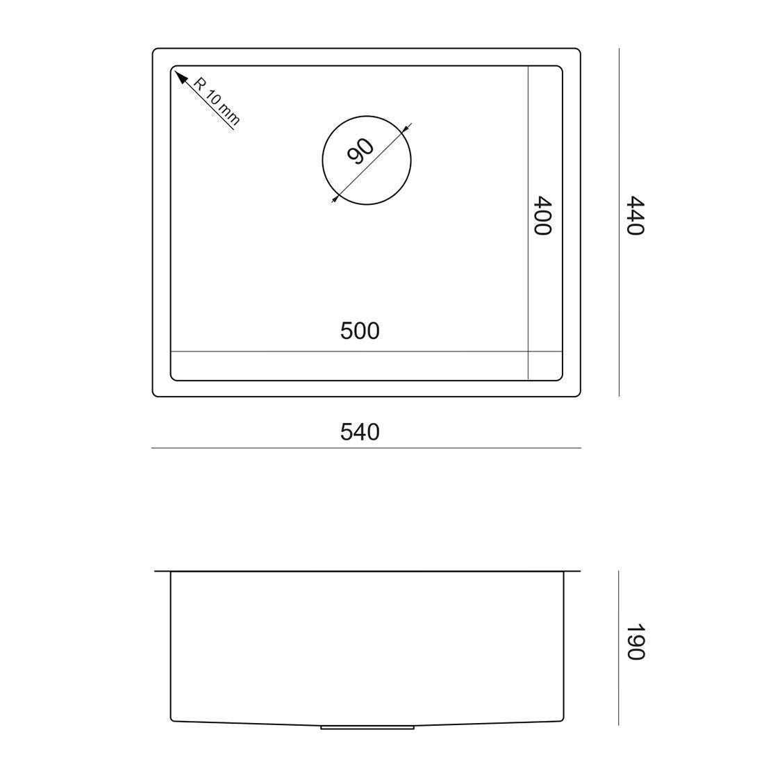 Lavello In Acciaio Anthony 60 Copper