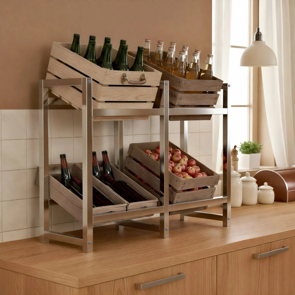 4er Stand per contenitori per capre Stack 1