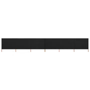 Paravento a 6 Pannelli in Tessuto 800x160 cm Nero cod mxl 54553