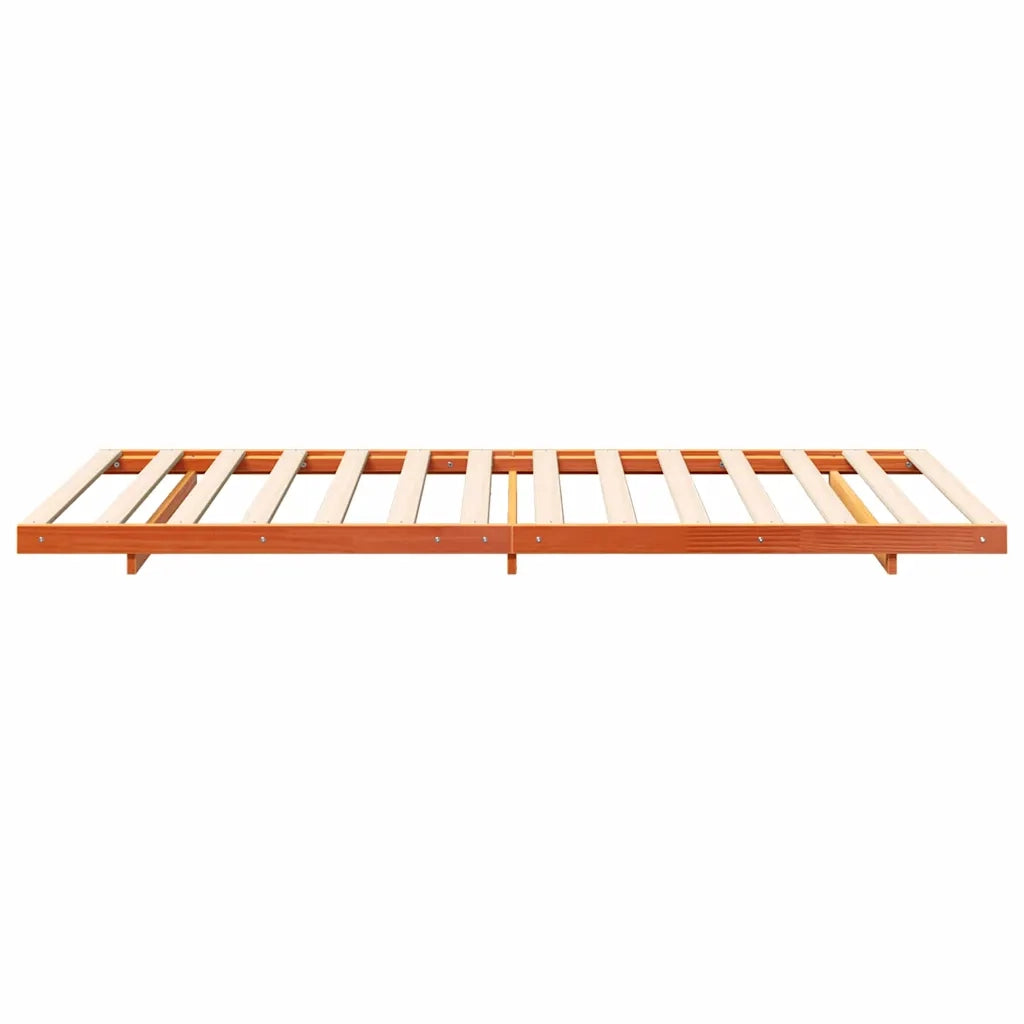 Struttura del letto Marrone cerato 90 x 200 cm Pino massello 873090