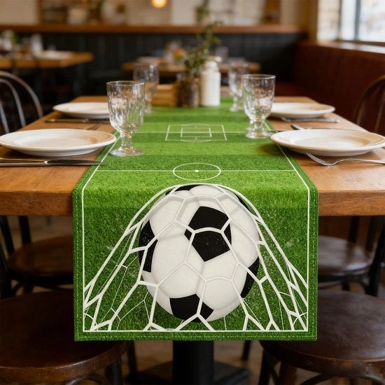Tavolo da Calcio 33 x 183 cm - Decorazione da Tavolo per Partite di Calcio per Feste