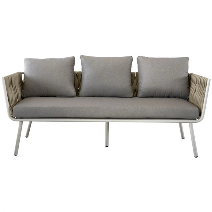 Salotto da giardino in alluminio ICARO a 4 o 5 posti - Salotto Da Giardino In Alluminio Icaro A 4 O 5 Posti Salotto Icaro Composto Da Divano 2 Posti, Due Poltrone, Tavolino