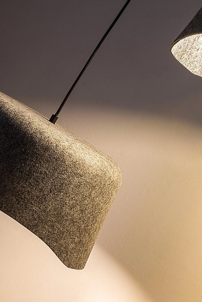 Lampada sospensione Rabalux Farelia 2xE27 feltro grigio