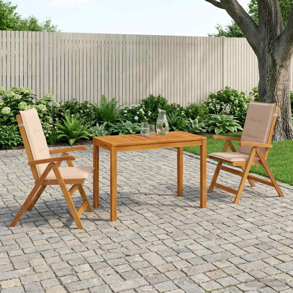 Set da pranzo da giardino 3 pezzi 3 pz Naturale 3434604