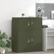 Armadio Verde oliva 90 x 40 x 40 cm Acciaio 891632