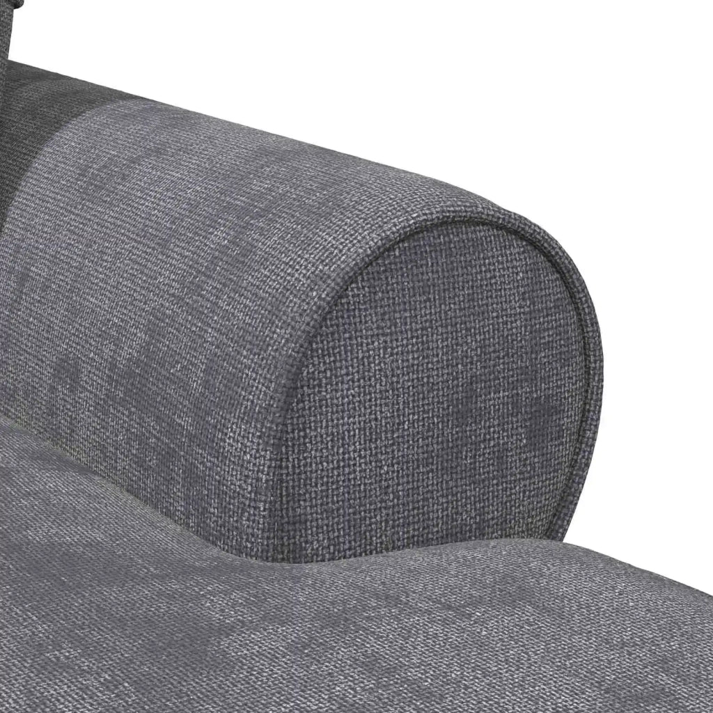 Chaise Longe con Gonna Grigio Scuro 157 x 91 x 91 cm ARES 42022958