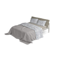 Set Lenzuola 1 Piazza e Mezzo con Stampa Sopra Sotto e Federe Jakarta