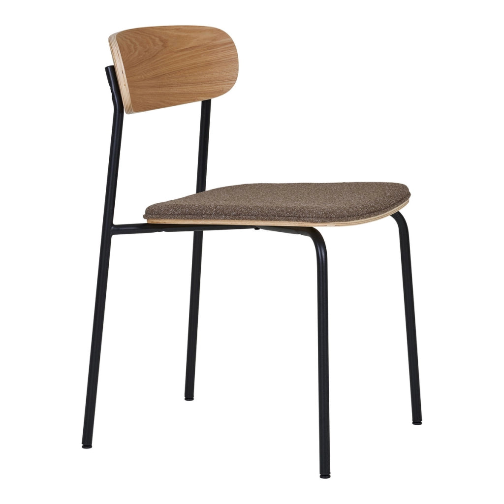 Set di 2 Sedie Estepona, Marrone, Legno, 51x47x77 cm