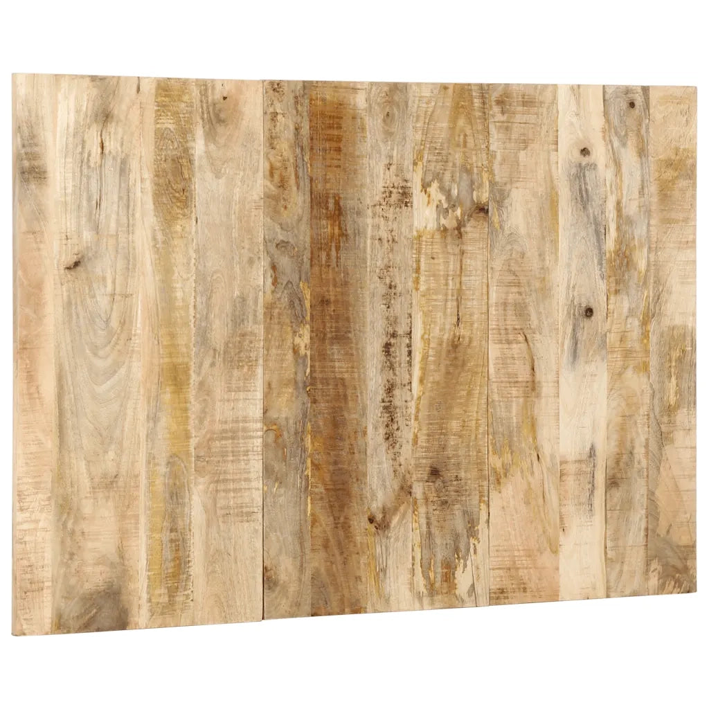 vidaXL Testiera 120 cm in Legno Massello di Mango Grezzo