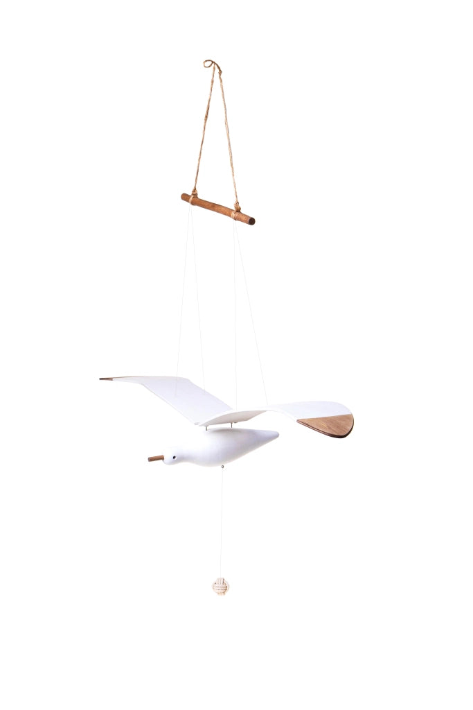 Gabbiano con Corda Mov Meccanico 84x27x105