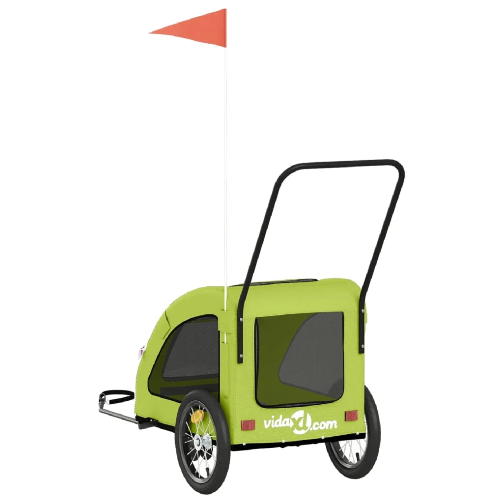 Rimorchio/carrello per animali domestici verde 02_0044236