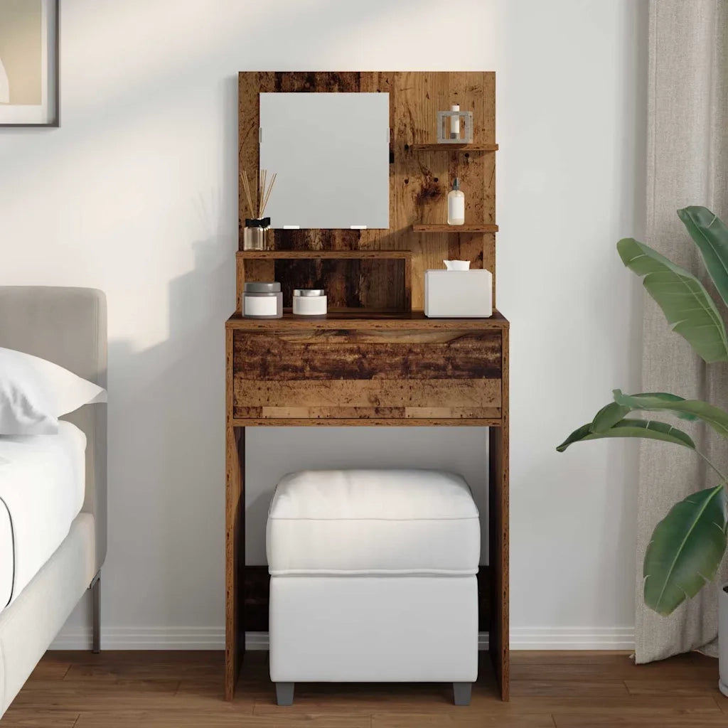 Tavoli da Trucco per Camera da Letto con cassetto Legno vecchio