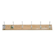 Trade Shop - Appendiabiti Attaccapanni Cappotti Vestiti In Legno A Parete Muro 6 Posti -