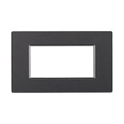 Placca In Vetro Serie Moon 4P Colore Acciaio Scuro Compatibile Con Bticino Axolute