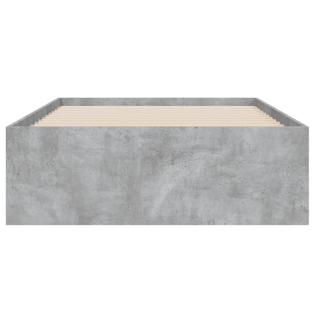 Letto singolo | Letto per adulti | Giroletto Cassetti Grigio Cemento 75x190 cm Legno Multistrato