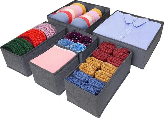 Set di Organizzazione 6 pezzi per Armadi e Cassetti di Deposito