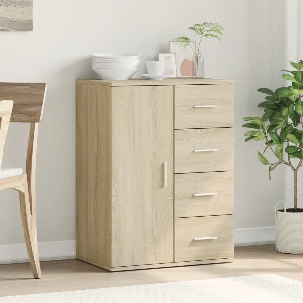 Credenza Rovere Sonoma 59x39x80 cm in Legno Multistrato 840536