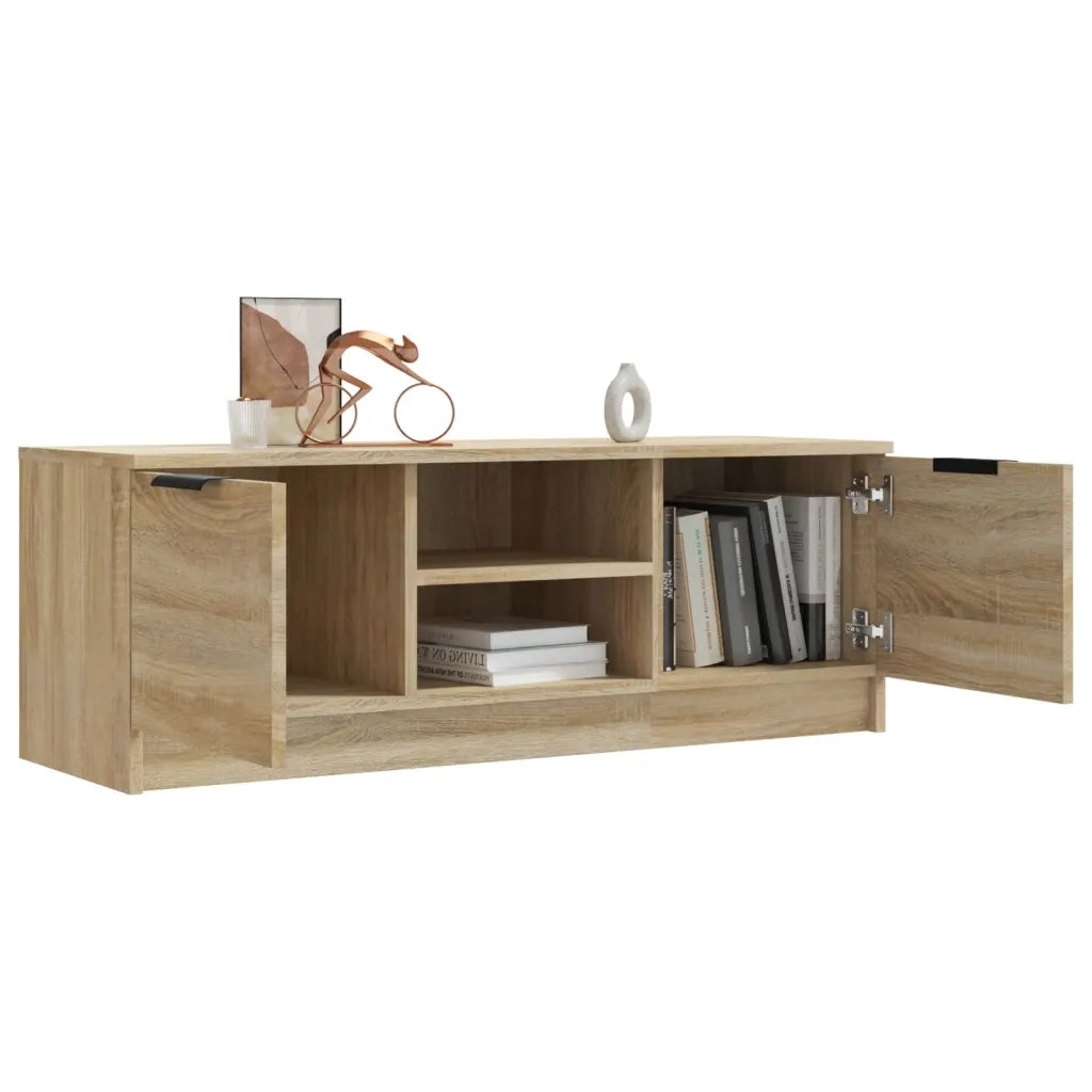 Mobile Porta TV Rovere Sonoma 102x35x36,5 cm Legno Multistrato cod mxl 33998