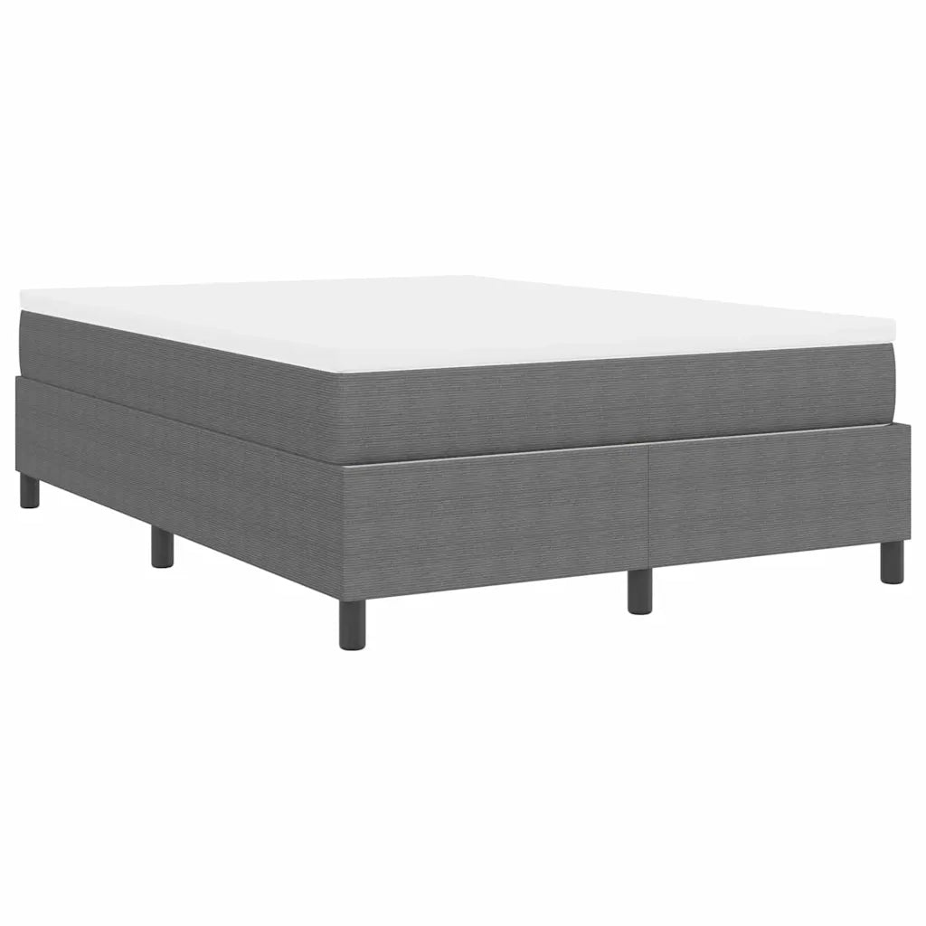 Letto a molle Grigio chiaro e bianco 140 x 190 cm 3337462