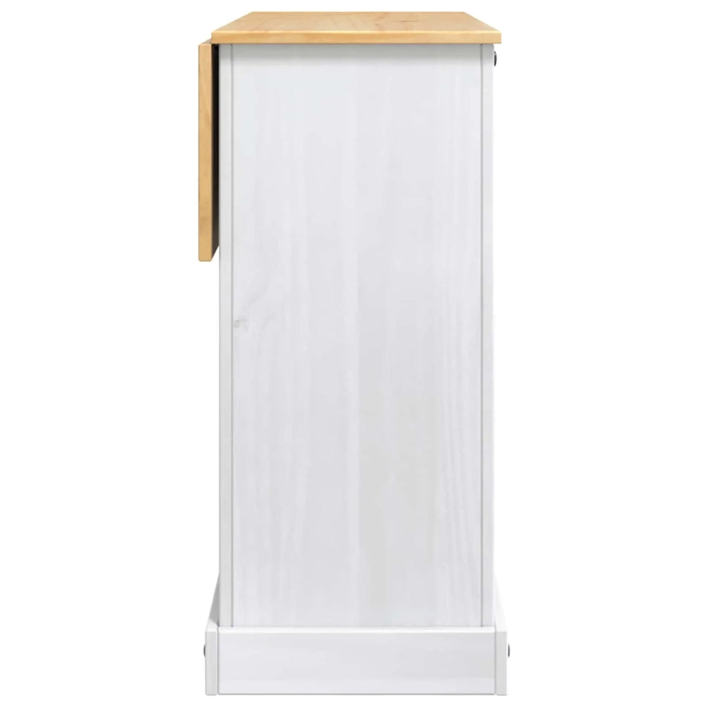 VidaXL Stoccaggio in cucina Bianco e Cera di Miele 112 x 70 x 91,5 cm 42033379