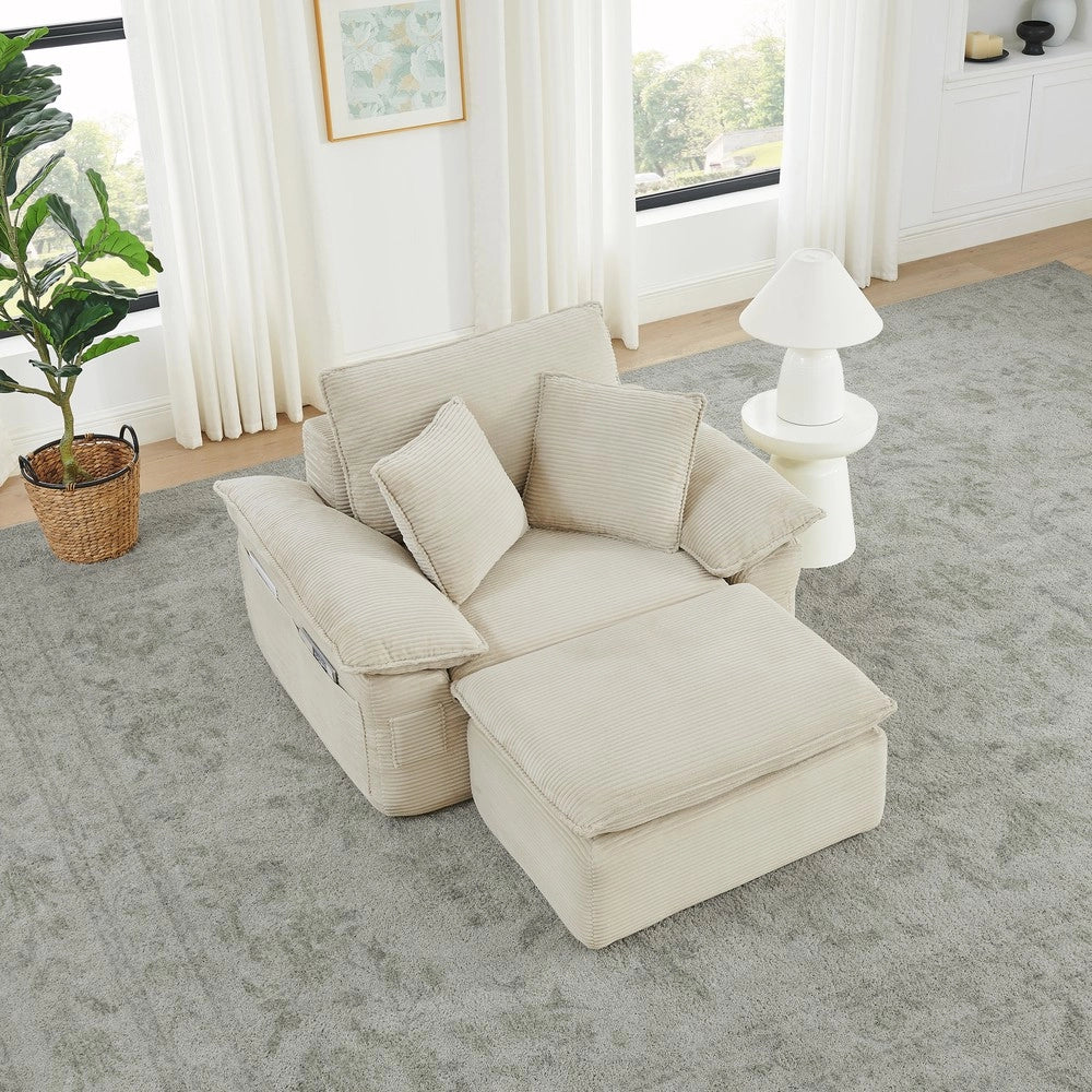 Divano Modulare con Funzione Letto ¨C Xylo ¨C Tessuto Morbido, Pouf, Contenitore