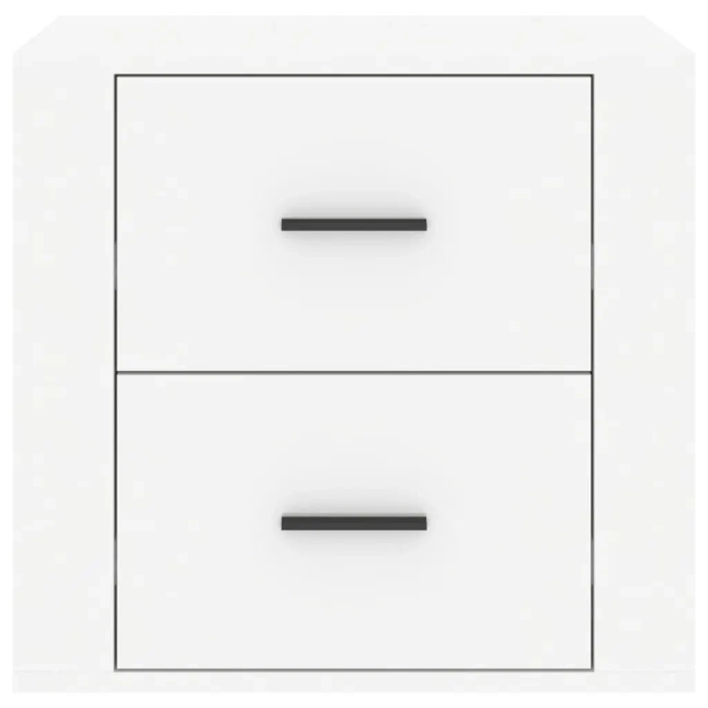 Comodino Bianco Lucido 50x39x47 cm 816706