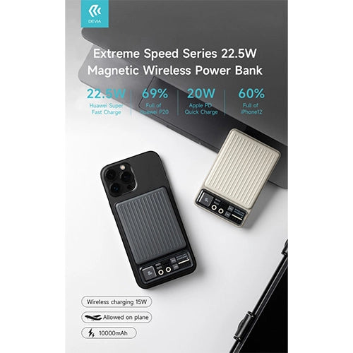 POWER BANK MAGNETICO DEVIA 10.000MAH WIR