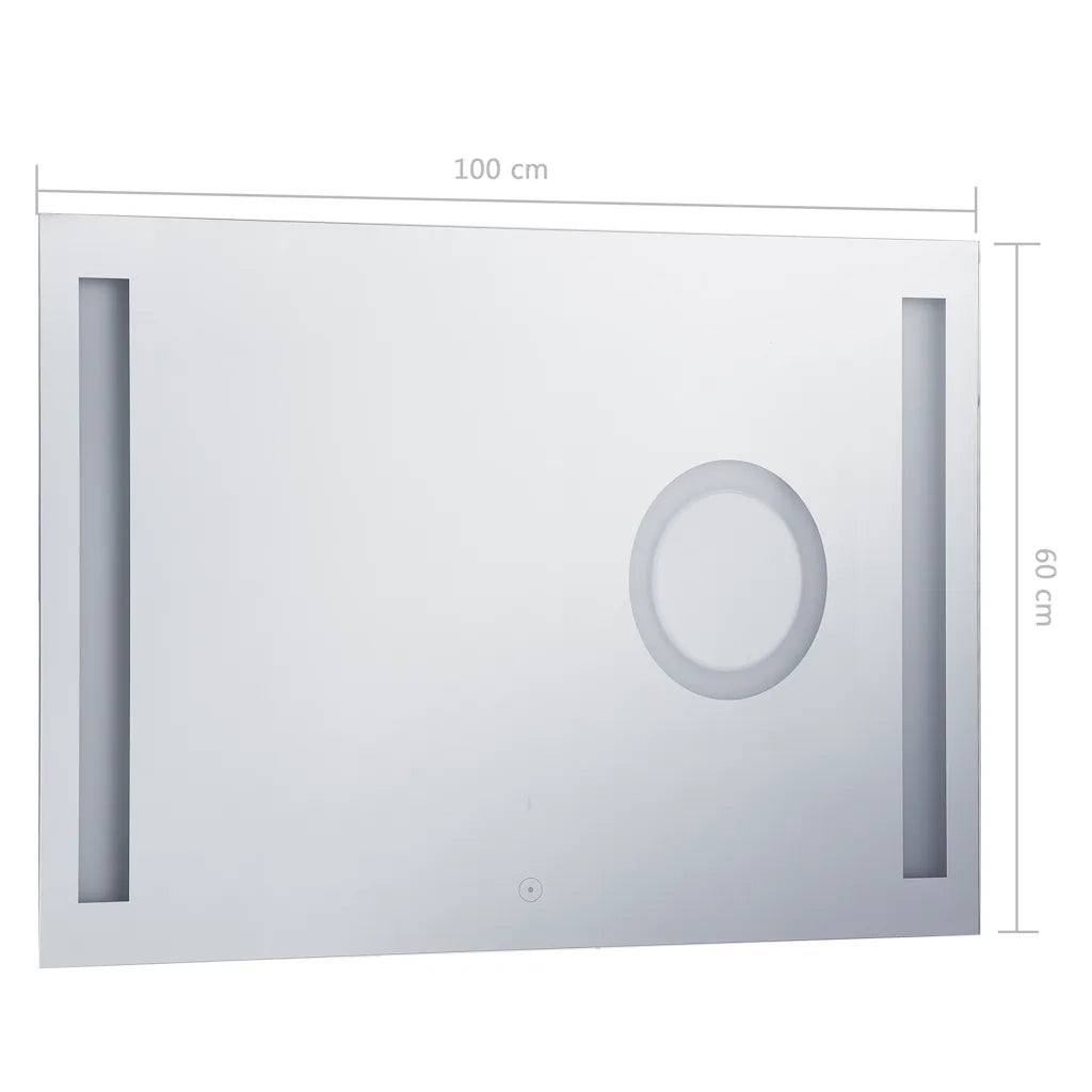 Specchio LED da Bagno con Sensore Tattile 100x60 cm 144741