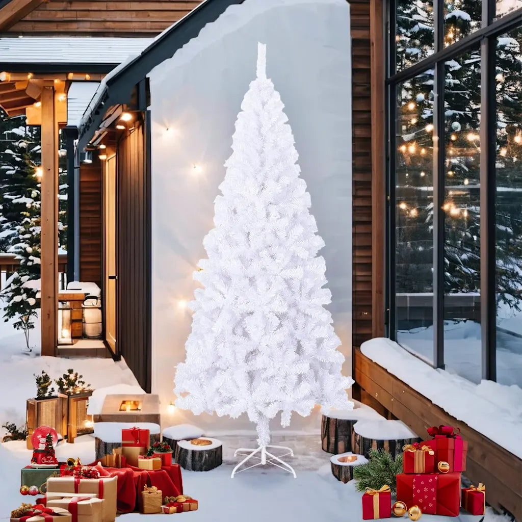 Albero di Natale Artificiale L 240 cm Bianco