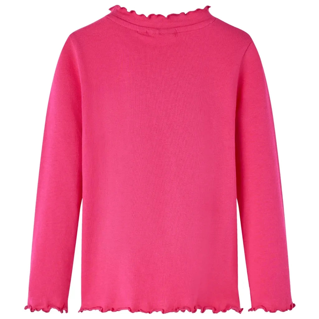 Maglietta da Bambina a Maniche Lunghe Fucsia 104 13705