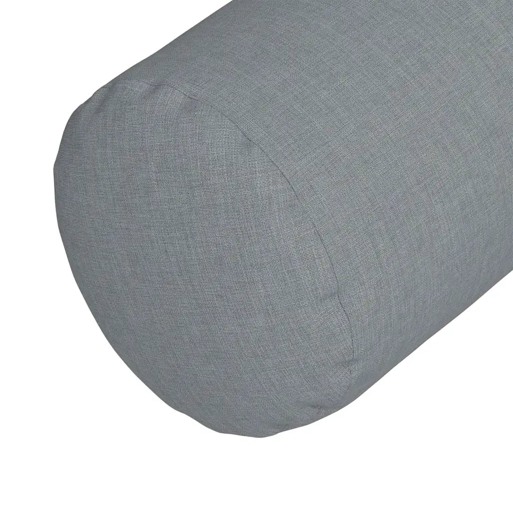 Cuscini a rullo 2 pcs Grigio chiaro Ø 25 x 70 cm Tessuto