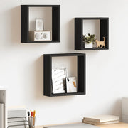 Mensole a Cubo da Parete 3 pz Bianche in MDF 323950