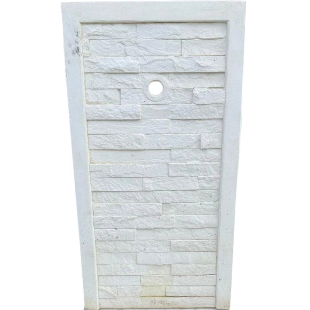 Fontana giardino calcestruzzo senza rubinetto 40x40xh90cm serie muraglietto