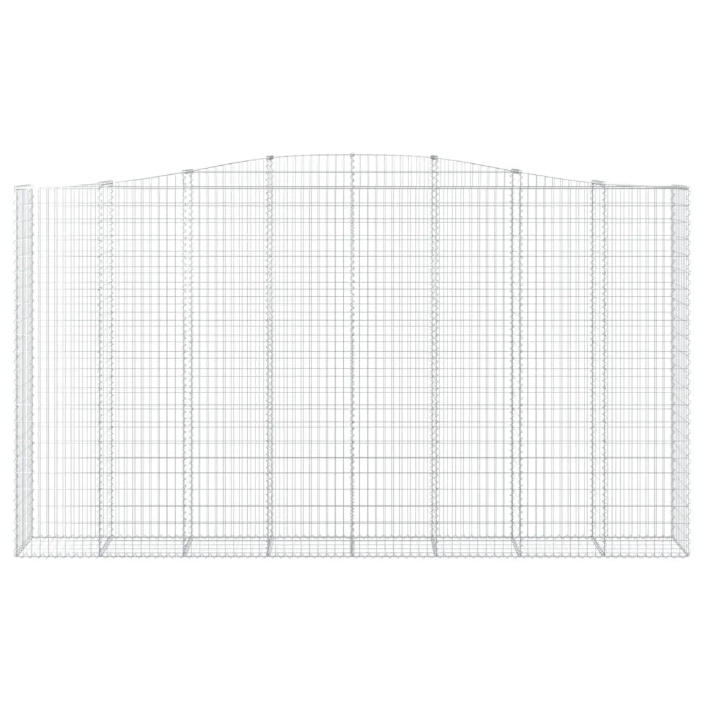 Cesti Gabbioni ad Arco 2 pz 400x50x220/240 cm Ferro Zincato 3146034
