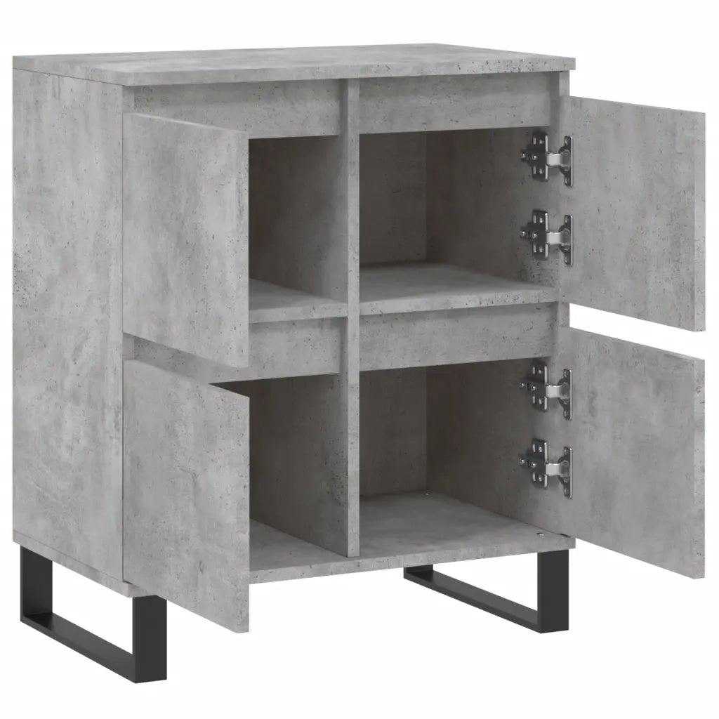 Credenza-Buffet-Armadio da cucina Grigio Cemento 60x35x70 cm in Legno Multistrato 899362