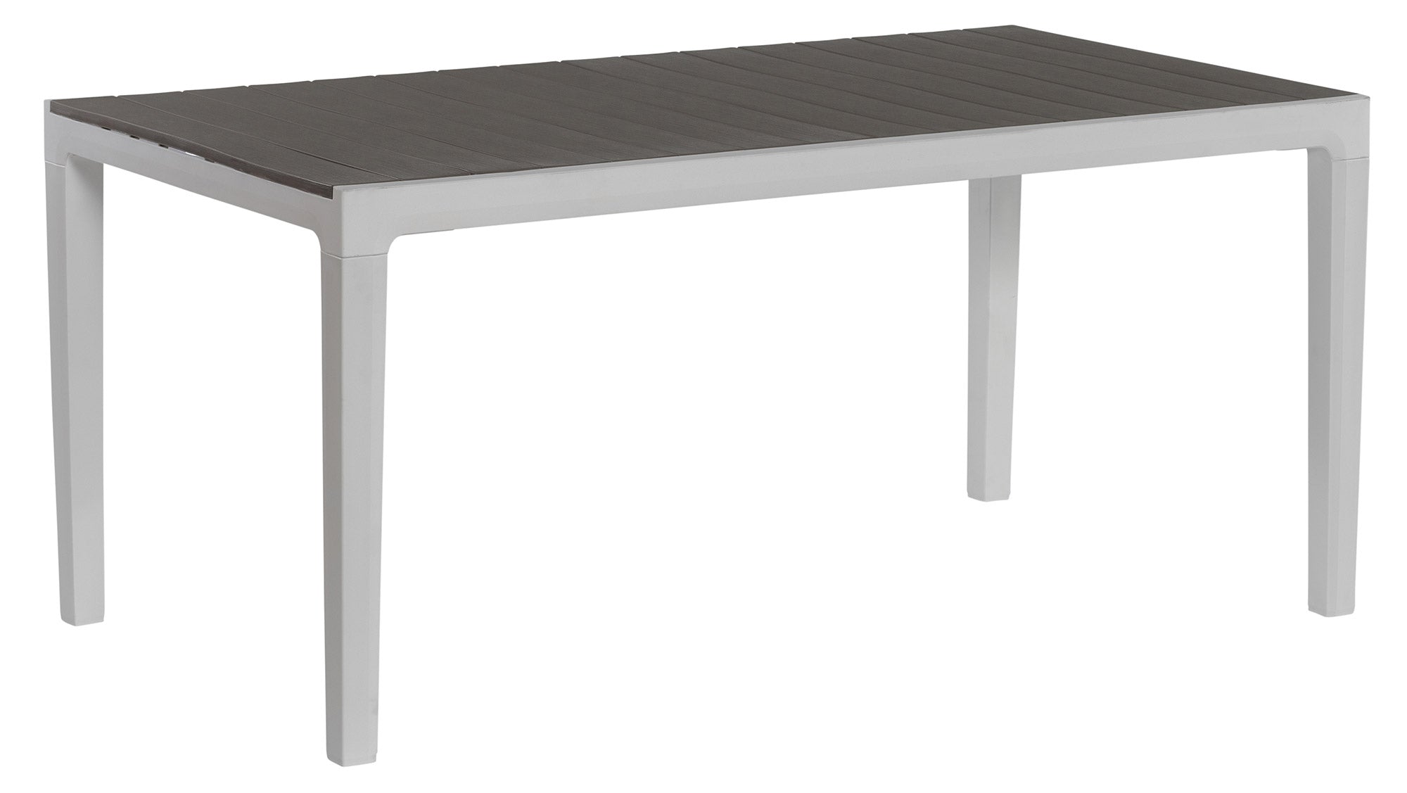 Tavolo da Giardino 160x90x74 cm Keter Harmony Bianco e Grigio Scuro