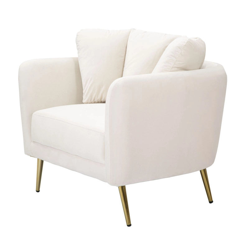 Poltrona Kiev Crema cm 88x77x74