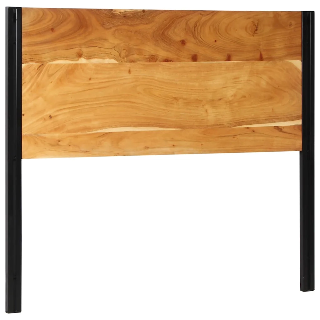 Testiera 120 cm in Legno Massello di Acacia e Ferro 4017548