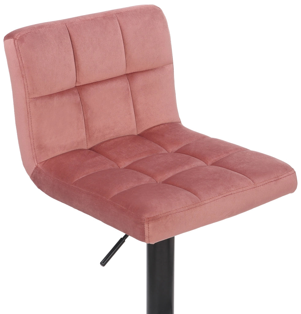 Set di 2 sgabelli bar Feni in velluto rosa