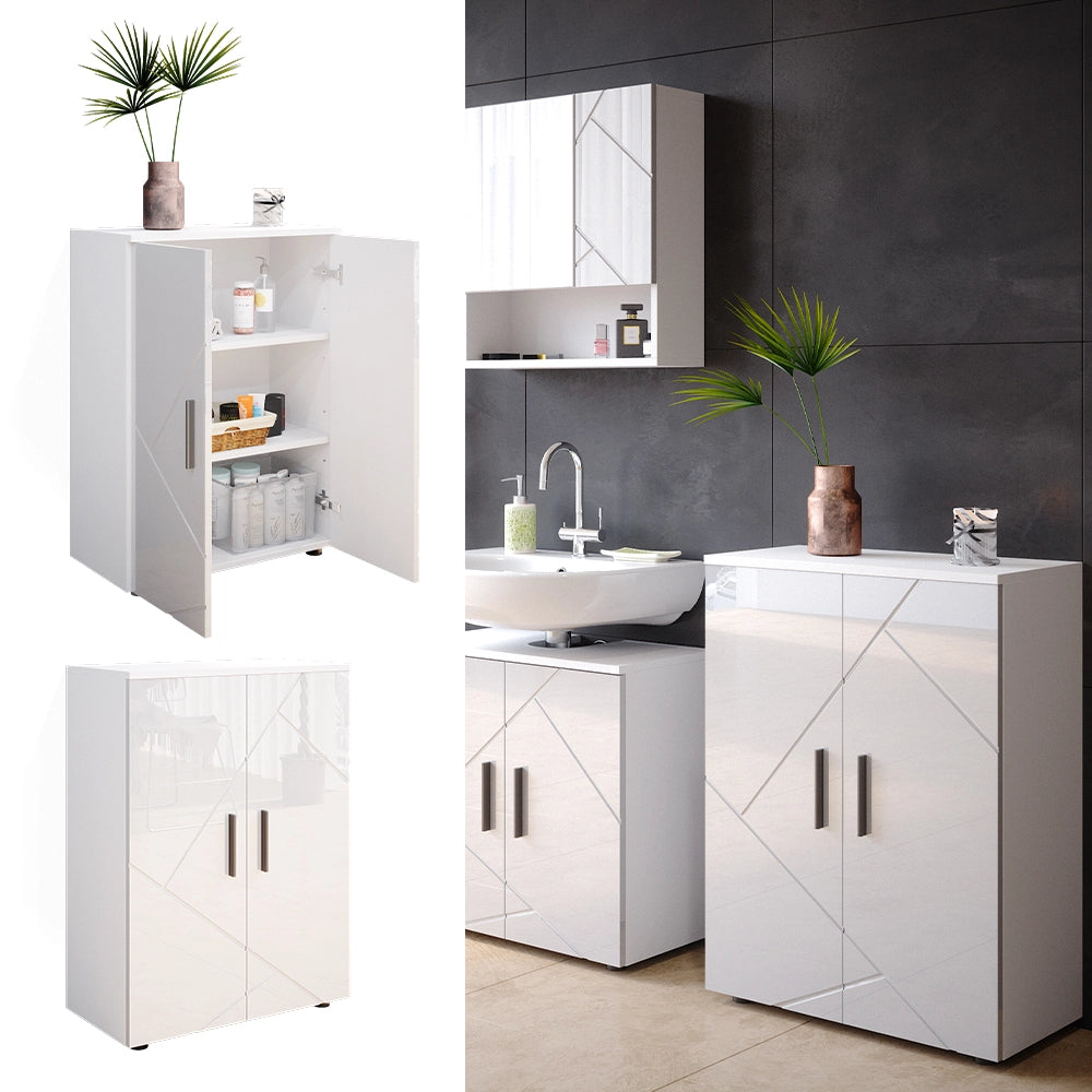 Vicco Mobiletto bagno Bianco lucido 60 x 81 cm