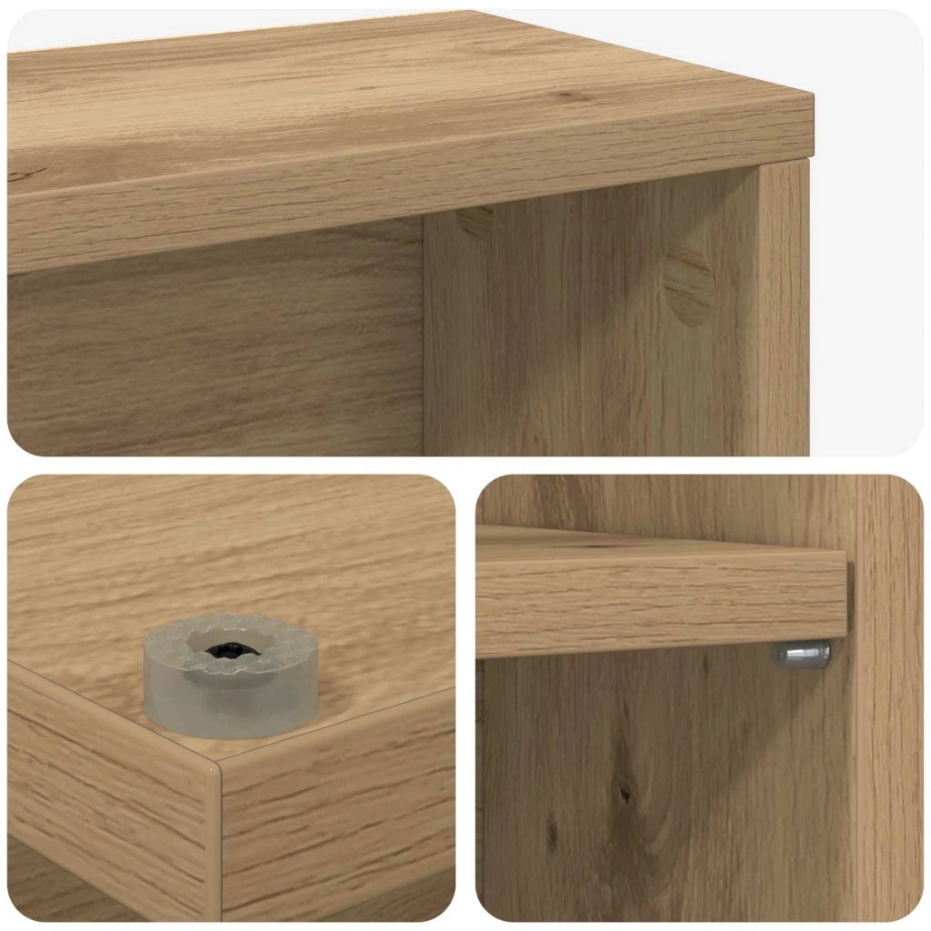 Mobile per CD Rovere Artigianale 33 x 23,5 x 175 cm 8012656